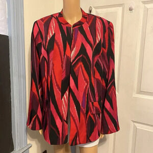 Jones Studio Separates Womens 16W Suit Blazer Jacket Office Formal Career Artsy